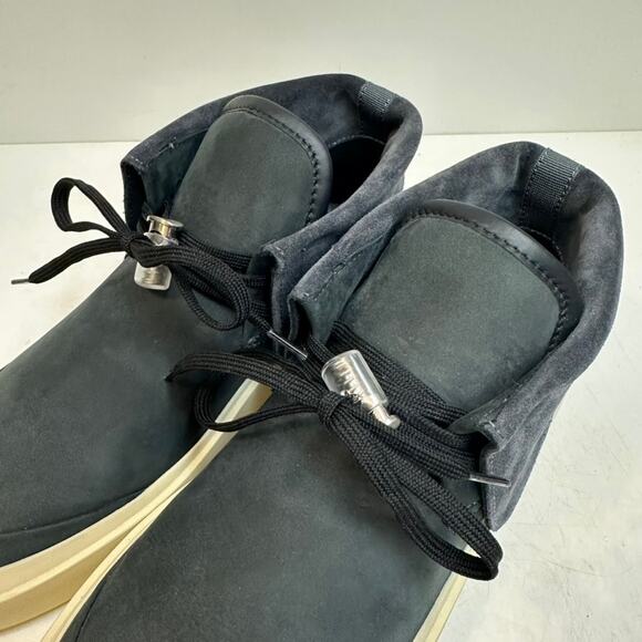 NWOT Fear of God Suede Chukka Boots Sneakers Gray Black Made in Italy EU 39 US 7